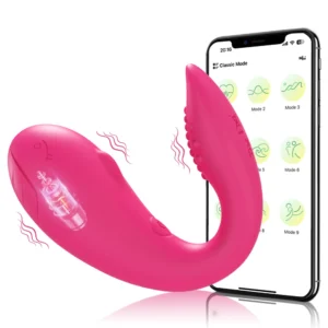 Vibrador em formato de ovo com controle remoto por aplicativo para mulheres,