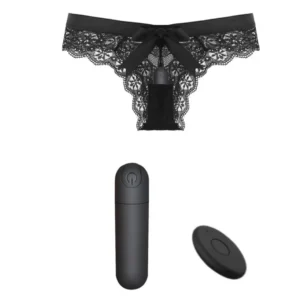 Calcinha vibratória com controle remoto, tamanho ideal para viagens