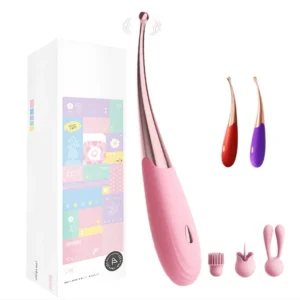 Vibrador de dedo para ponto G, estimulador de mamilos e clitóris, massageador anal